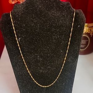 Sterling silver gold plated necklace